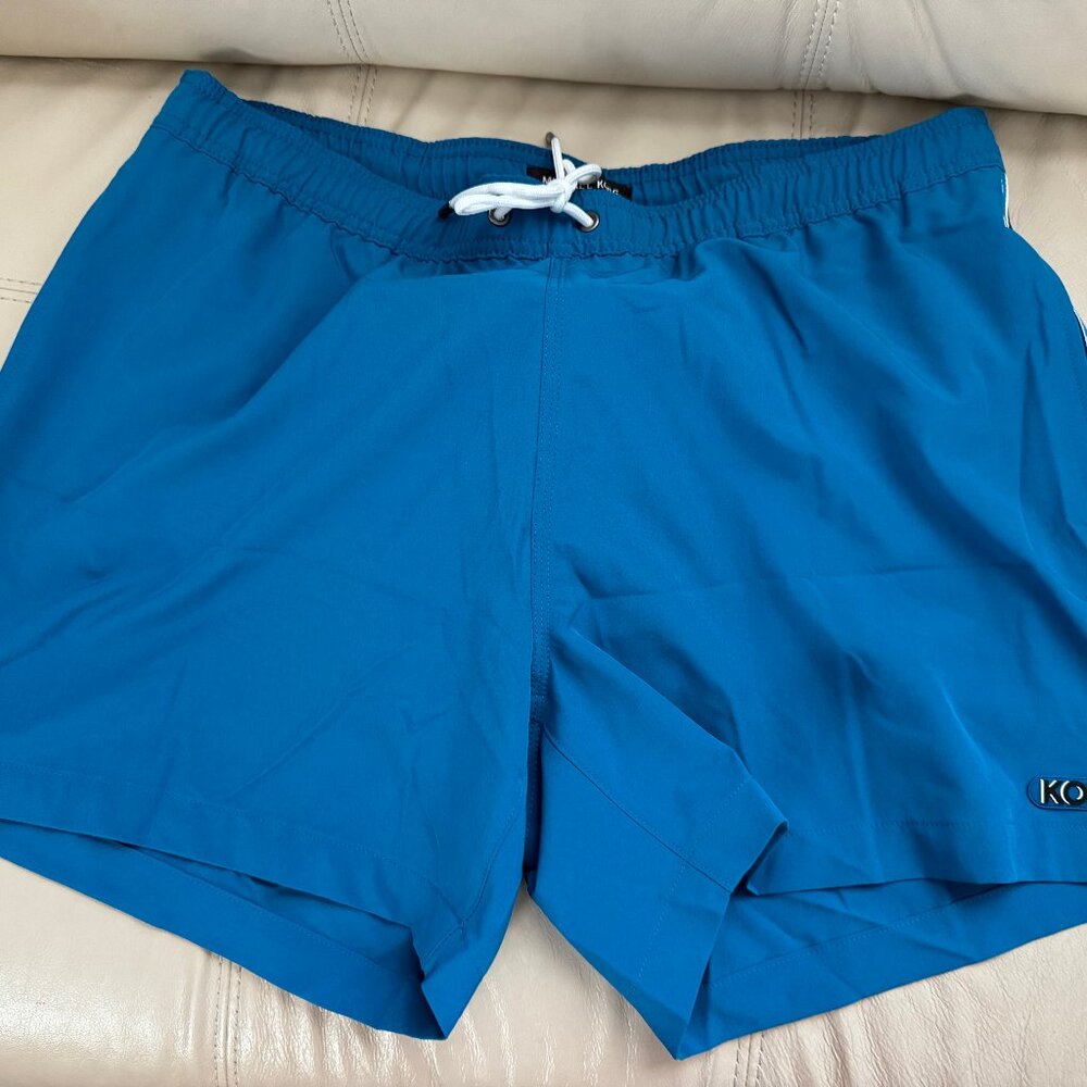 MICHAEL KORS Men's Striped Woven Swim Trunks Holiday CS4700A2RY SALE!!! NEW with